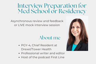 help you prepare for medical interviews