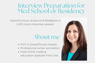 help you prepare for medical interviews