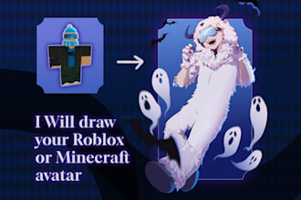 draw your roblox, minecraft, oc avatar