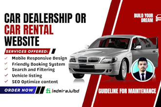 build a professional car dealership or car rental website