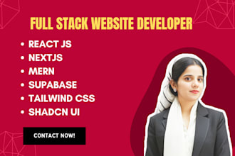 build full stack website with reactjs, nextjs and supabase web application
