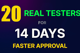 provide 20 testers google play for your app