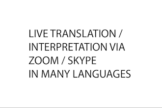 provide live interpretation services in many languages