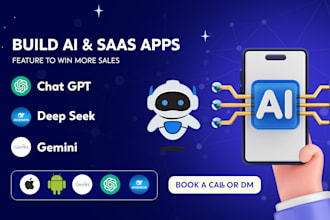 create chat gpt, deep seek, gemini, open ai chat bot mobile app