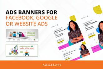 design banner ads, cover, header, social media posts