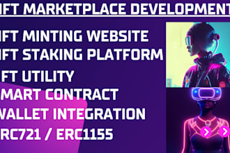 develop your nft minting website with smart contract and wallet connect
