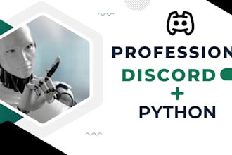 develop python discord bot, discord chat bot for servers