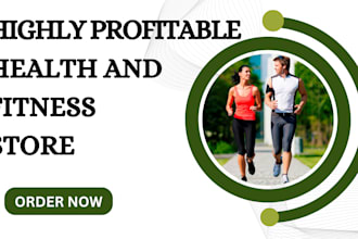 design health shopify store fitness website gym dropshipping supplement website