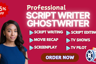 write movie script, screenwriting, screenplay, stage play, film script, comedy