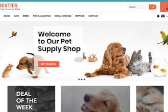 design pet apparel website pet accessories store pet product ecommerce website