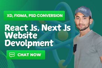 construct static and dynamic website using reactjs, nextjs with tailwind