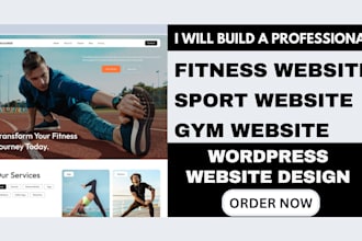 design yoga website fitness website gym website workout website sport website