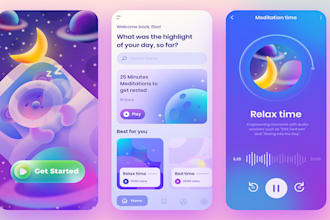 design and develop an affirmation and meditation app that inspires and empowers