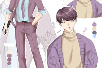 draw simple sketch reference sheet