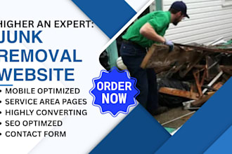 highly converting junk removal pressure washing door hanger lawn care website