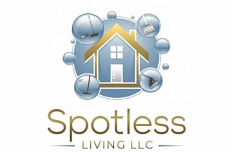 make amazing spotless living and cleaning logo