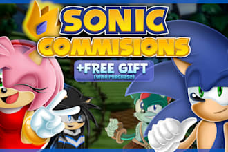 do sonic characters fanart