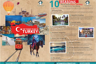 design a beautiful double sided flyer