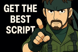 be your script writer for youtube gaming documentaries