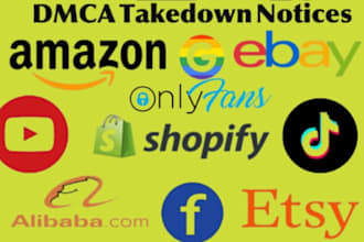 remove social media websites and takedown ip infringement for ecommerce store