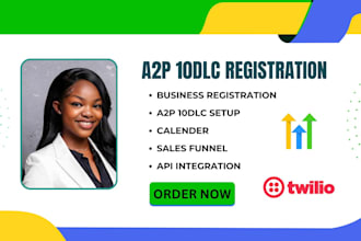do a2p 10dlc registration on gohighlevel, twilio a2p ringcentral tcr