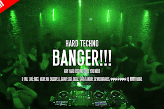 make a professional hard techno song or remix