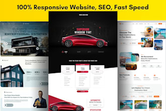 design a landing page website with SEO optimize and fast loading