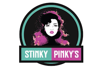 make bold unique corporate stinky pinkys logo