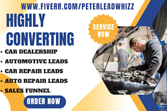 generate car dealership leads automotive car repair leads auto repair leads