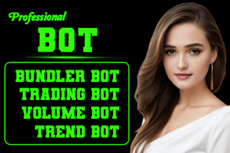 make trading, volume, rank, market maker, bundler,  humming bot on ethereum, bsc