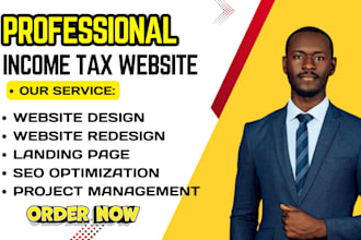 design income tax website tax preparation website tax website finance website