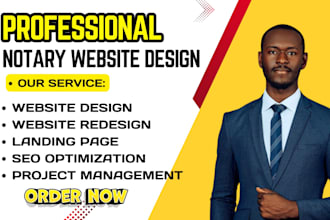 design attorney website notary website lawyer website notary law website