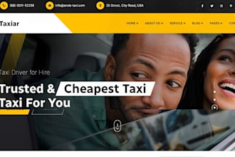 design taxi booking website, wordpress chauffeur website limousine, taxi website