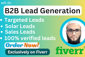 do b2b lead gen, targeted leads, solar leads and sales leads