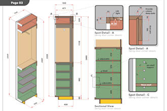 draw plans for cabinet, furniture and shop drawings
