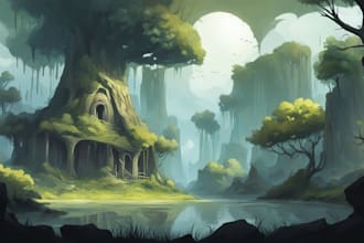 draw a environment or background concept art for you