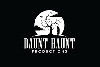 design awesome beautiful horror logo with express deliver