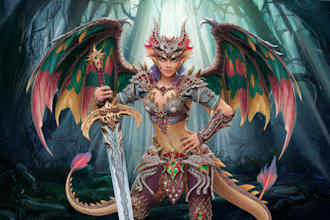 draw any fantasy character that you want