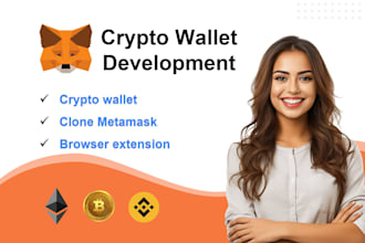 develop crypto wallet, metamask extension on ethereum and multichain
