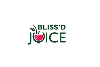 fresh vibrant juice bar logo design