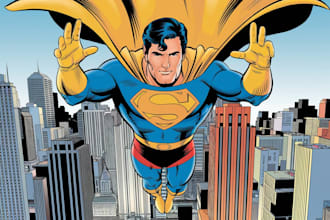 create superhero character design