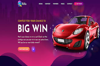 create raffle website, giveaway website, competitions website