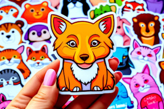 do amazing custom sticker designs for you