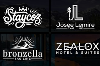 do modern minimalist wordmark, letter mark logo design