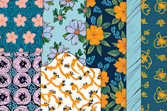design unique seamless pattern for textile fabric prints