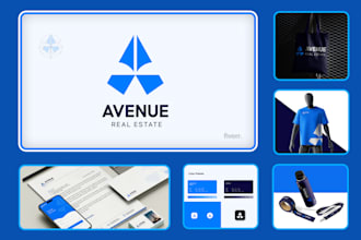 create an iconic minimalist logo professional branding kit