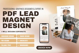 do PDF lead magnet, interactive  ebook, PDF lead magnet design for business