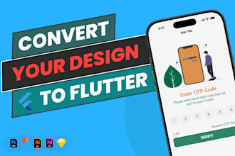 convert your UI UX design to a responsive flutter app
