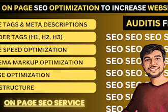 do on page SEO optimization to boost website organic traffic