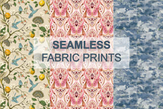 seamless textile, fabric prints or repeat design